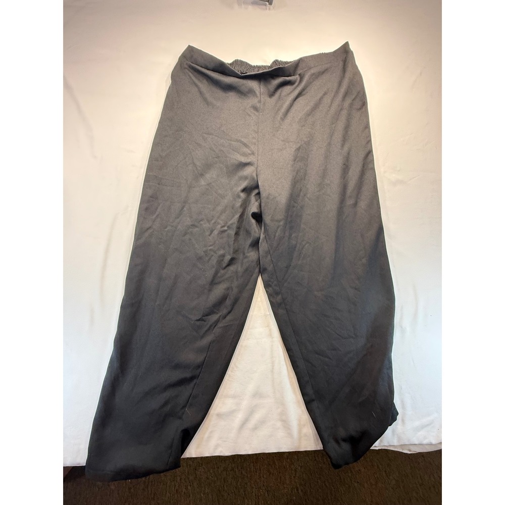 SHEIN Curve Womens Plus Size 4XL Black Elastic Waist Pull On Straight Leg Pants